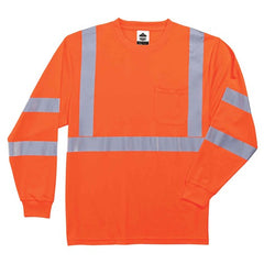 8391 4 XL Orange Long Sleeve T-Shirt Type R Class 3 - Exact Tool & Supply