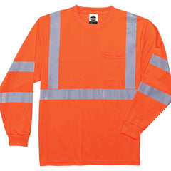8391 5 XL Orange Long Sleeve T-Shirt Type R Class 3 - Exact Tool & Supply