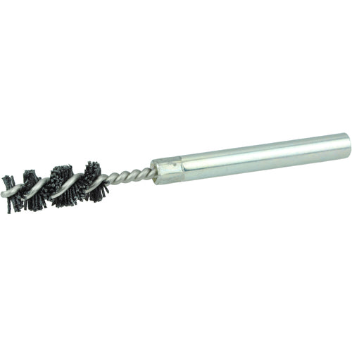 3/8″ Diameter - Power Tube Brush - 0.026″/120 Grit - Exact Tool & Supply