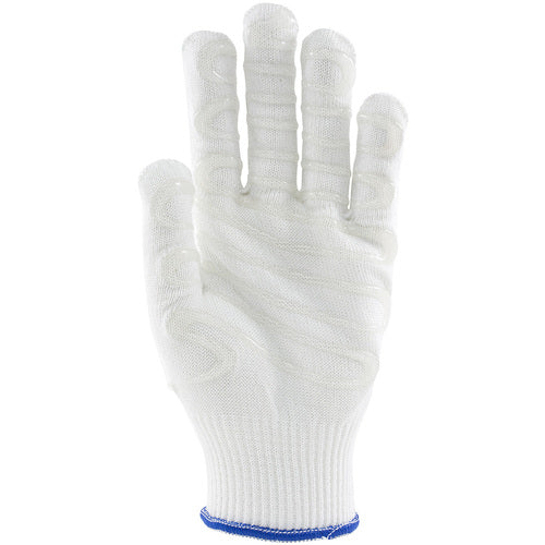‎22-751LHXL SS Engineered Yarn Glove - S-Steel/Silica Fbr w/Dyneema & Poly 1 Side Silagrip Coat - Lt Wgt - Wht - Exact Tool & Supply
