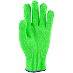 ‎22-760BG/L SS Engineered Yarn Glove - S-steel wire core & Dyneema Yarn - w/poly - Medium Weight - orn - 10 Gg - Exact Tool & Supply