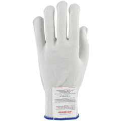 ‎22-770M Gloves Made w/Dyneema - Silica Fiber with Dyneema and a Polyester Cover - Heavy Weight - Wht - Exact Tool & Supply