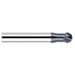 Undercutting End Mills - 0.1875″ (3/16″) Cutter Diameter × 0.1250″ (1/8″) Neck Length × 220° Carbide Undercutting End Mill, 4 Flutes, AlTiN Coated - Exact Tool & Supply
