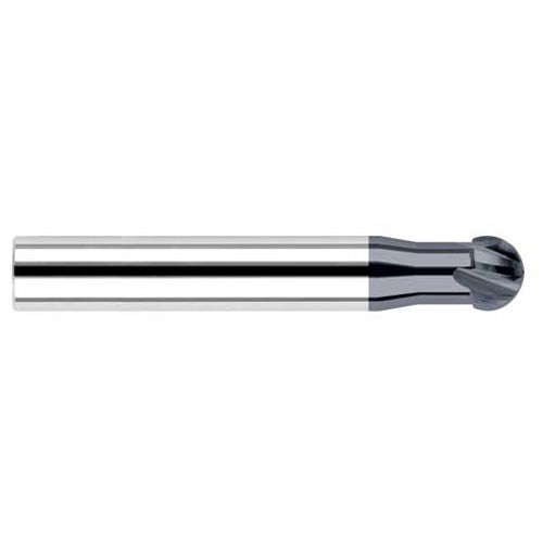 Undercutting End Mills - 0.1181″ Cutter Diameter × 0.5000″ (1/2″) Neck Length × 220° Carbide Undercutting End Mill, 4 Flutes, AlTiN Coated - Exact Tool & Supply