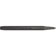 Prick Punch - 3/8″ Hex Stock × 4 1/2″ Overall Length - Exact Tool & Supply