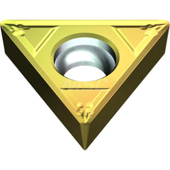 Turning Insert:  TCMT2151ELB T2500Z,  Cermet AlN Finish,  Neutral,  0.4331″ Long,  1/4″ Inscribed Circle,  0.0157″ Corner Radius,  60.0 &deg N/A Triangle,  Series  T2500Z