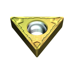 Turning Insert:  TCMT2151ELU T2500Z,  Cermet AlN Finish,  Neutral,  0.4331″ Long,  1/4″ Inscribed Circle,  0.0157″ Corner Radius,  60.0 &deg N/A Triangle,  Series  T2500Z
