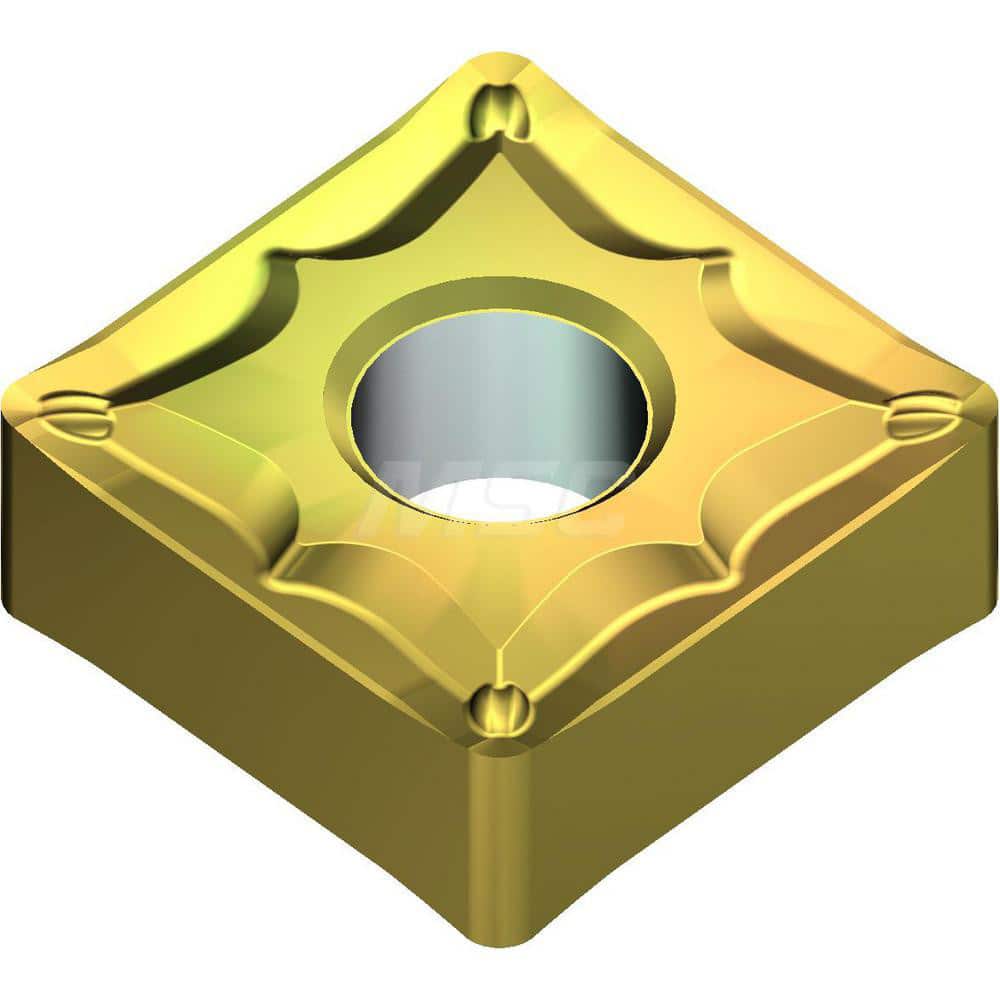 Turning Insert:  SNMG432ESU T2500Z,  Cermet AlN Finish,  Neutral,  0.5000″ Long,  1/2″ Inscribed Circle,  0.0315″ Corner Radius,  90.0 &deg N/A Square,  Series  T2500Z
