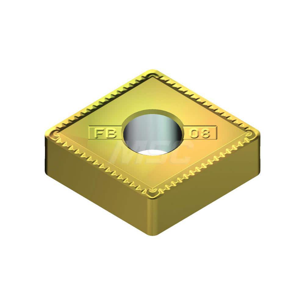 Turning Insert:  CNMG4305EFB T1500Z,  Cermet AlN Finish,  Neutral,  0.5079″ Long,  1/2″ Inscribed Circle,  0.0079″ Corner Radius,  80.0 &deg N/A Diamond,  Series  T1500Z