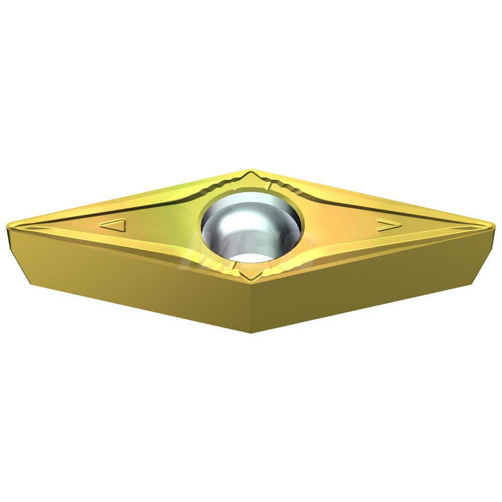 Turning Insert:  TPMT322EFB T1500Z,  Cermet AlN Finish,  Neutral,  0.6496″ Long,  3/8″ Inscribed Circle,  0.0315″ Corner Radius,  60.0 &deg N/A Triangle,  Series  T1500Z