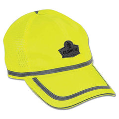 8930 Lime Hi-Vis BasebaLL Cap - Exact Tool & Supply