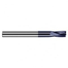 0.0625″ (1/16″) Cutter Diameter × 0.2500″ (1/4″) Flute Length Carbide Flat Bottom Counterbore, 4 Flutes, AlTiN Coated - Exact Tool & Supply