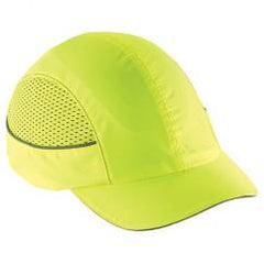 8960 SHORT BRIM LIME BUMP CAP W/LED - Exact Tool & Supply