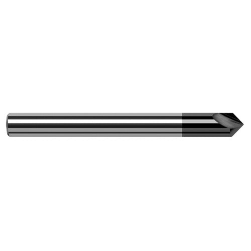 Engraving Cutters - 0.1250″ (1/8″) Shank Diameter × 90° included Carbide Marking Cutter, 2 Flute, Amorphous Diamond Coated - Exact Tool & Supply