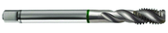 M14x1.5 6H 3-Flute Cobalt Green Ring Semi-Bottoming 40 degree Spiral Flute Tap-Bright - Exact Tool & Supply
