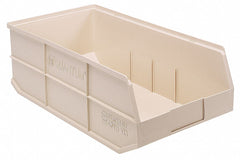 Shelf Bin, Ivory, 7"H x 20-1/2"L x 11"W, 1EA