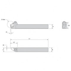 WMT RH Toolholder .500 x .500 Seat 1 - Exact Tool & Supply