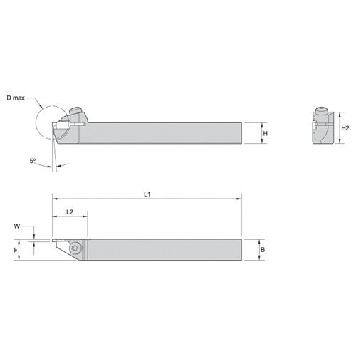WMT RH Toolholder .750 x .750 Seat 2 - Exact Tool & Supply