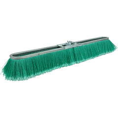 24″ Vortec Pro Fine Sweep Strip Broom, Green Polypropylene Fill - Exact Tool & Supply