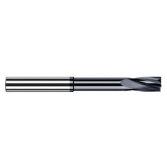 0.0394″ Cutter Diameter × 0.1560″ (5/32″) Flute Length × 0.3130″ Reach Carbide Flat Bottom Counterbore, 4 Flutes, AlTiN Coated - Exact Tool & Supply