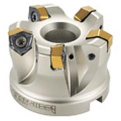 Heli Do Indexable Face Mill-2.5" Dia; 1" Bore Dia - Exact Tool & Supply