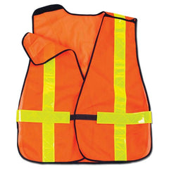 8080BAX Orange Non-Cert X-Back Vest - Exact Tool & Supply