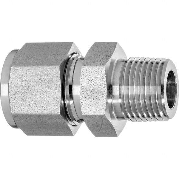 Value Collection - Metal Compression Tube Fittings Type: Male Connector End Connections: Comp x MNPT - Exact Tool & Supply