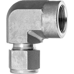 Value Collection - Metal Compression Tube Fittings Type: Female Elbow End Connections: Comp x FNPT - Exact Tool & Supply