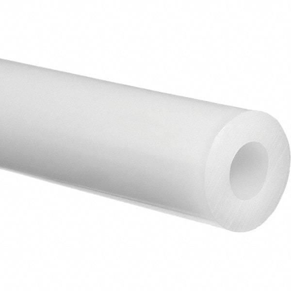 Value Collection - 1/2" ID x 0.579" OD, 10' Long, PTFE Tube - White, 67 Max psi, -150 to 500°F - Exact Tool & Supply