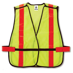 8080BAX Lime Non-Cert X-Back Vest - Exact Tool & Supply