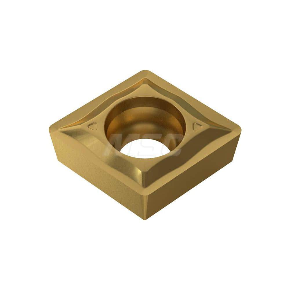 Turning Insert:  CCMT060204-UF YG801,  Solid Carbide TiAlN Finish,  0.2440″ Long,  1/4″ Inscribed Circle,  N/A Series  CCMT