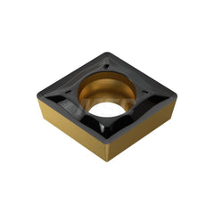 Turning Insert:  CCMT060204-UF YG3030,  Solid Carbide TiCN & Al2O3 Finish,  0.2440″ Long,  1/4″ Inscribed Circle,  N/A Series  CCMT