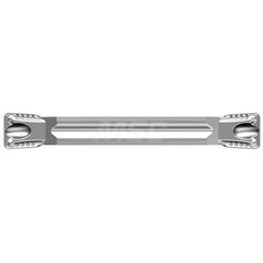 Grooving Insert: YG602G, Solid Carbide TiAlN Finish, Neutral, 0.118″ Cutting Width