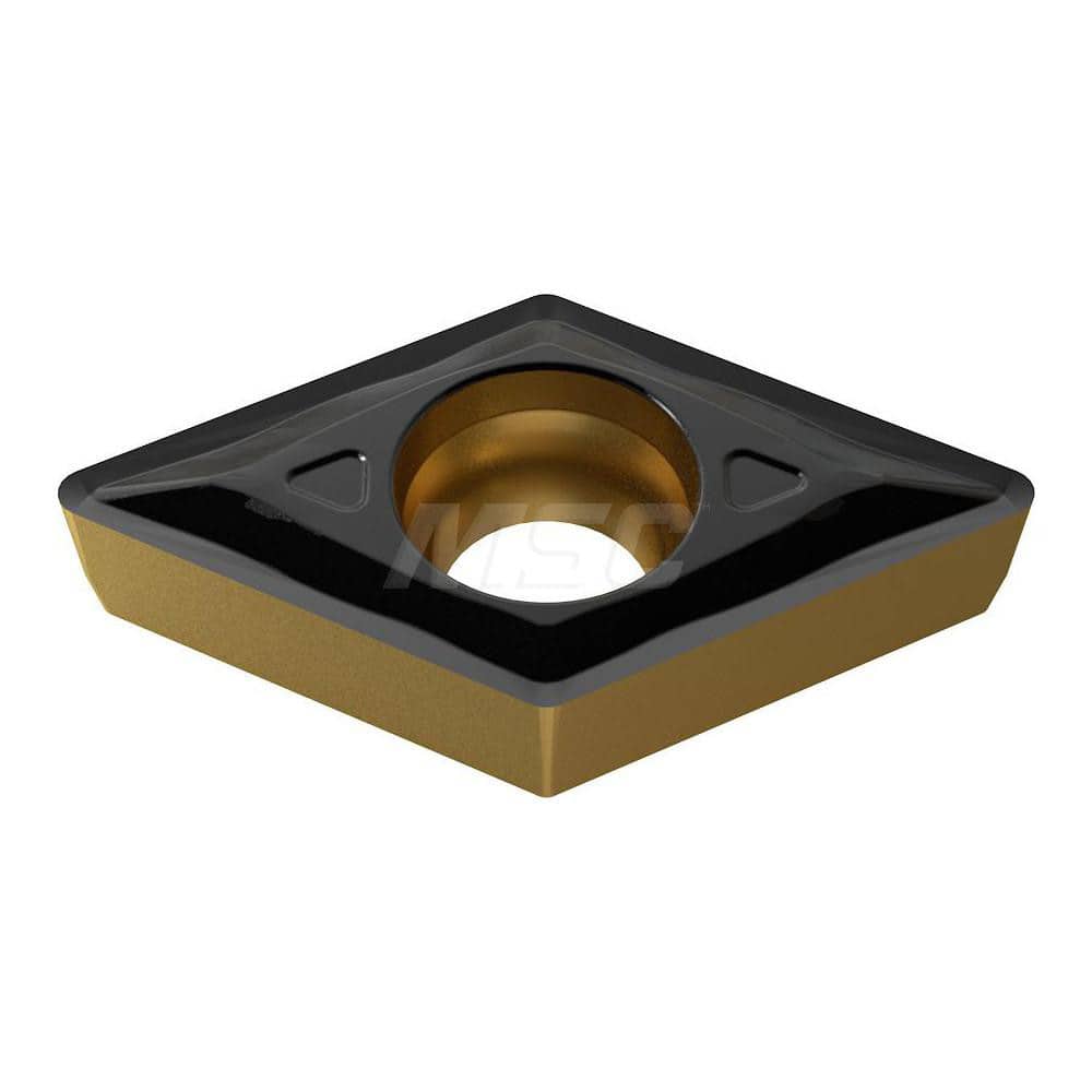 Turning Insert:  DCMT070204-UF YG3010,  Solid Carbide TiCN & Al2O3 Finish,  0.2950″ Long,  1/4″ Inscribed Circle,  N/A Series  DCMT