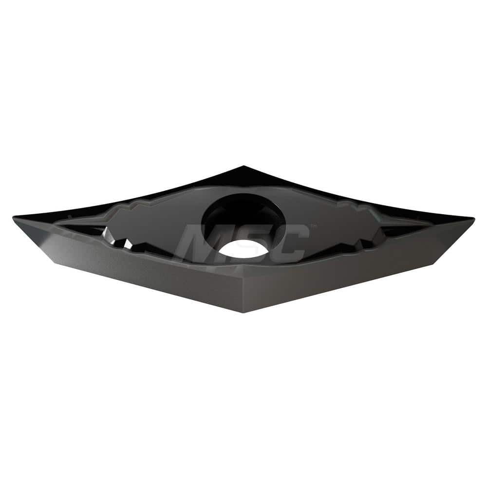 Turning Insert:  VCGT160402-AL YG100,  Solid Carbide 0.6620″ Long,  3/8″ Inscribed Circle,  0.2000″ Corner Radius,  N/A Series  VCGT