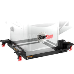 Table Saw Accessories; Product Type: Mobile Base; Additional Information: Four 360 ™ casters allow the saw to easily move in any direction; Hydraulic piston assist lift; High performance full ball bearing casters; Three quick pumps of the foot petal raise