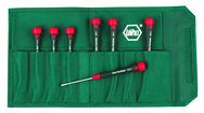 8 Piece - .028 - 1/8 - PicoFinish Precision Hex Screwdriver Inch Set In Pouch - Exact Tool & Supply