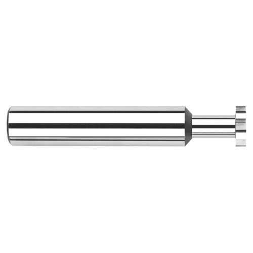 ‎0.5000″ (1/2″) Cutter Diameter × 0.1870″ (3/16″) Width × 1.5000″ (1-1/2″) Neck Length Carbide Square Standard Keyseat Cutter, 8 Flutes - Exact Tool & Supply