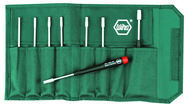 8 Piece - 2.5mm - 6mm - Precision Metric Nut Driver Set in Canvas Pouch - Exact Tool & Supply