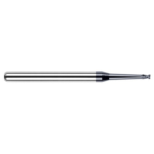 ‎Miniature End Mills - Clearance Cutters - 0.1560″ (5/32″) Cutter Diameter × 0.2340″ (15/64″) Length of Cut × 2° 1.5000″ (1-1/2″) Taper Reach Carbide Square End Mill, 2 Flutes, AlTiN Nano Coated - Exact Tool & Supply