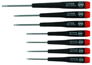 7 Piece - T5; T6; T7; T8 x 40mm; T9; T110x 50mm; T15 x 60mm - Precision Torx Screwdriver Set - Exact Tool & Supply