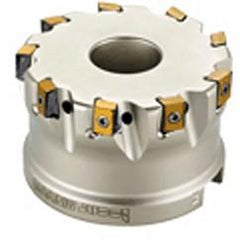 90° Arbor Mnt Face Mill-T490 FLN D2.00-5-.75-08; 2"Dia - Exact Tool & Supply