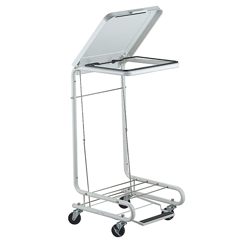 Lakeside - Janitor Carts & Caddies; Type: Clothes Hamper ; Material: Chrome Steel ; Width (Inch): 18-1/2 ; Length: 19-1/2 (Inch); Height (Inch): 37 ; Bag Capacity (Gal.): 36; 42 - Exact Tool & Supply