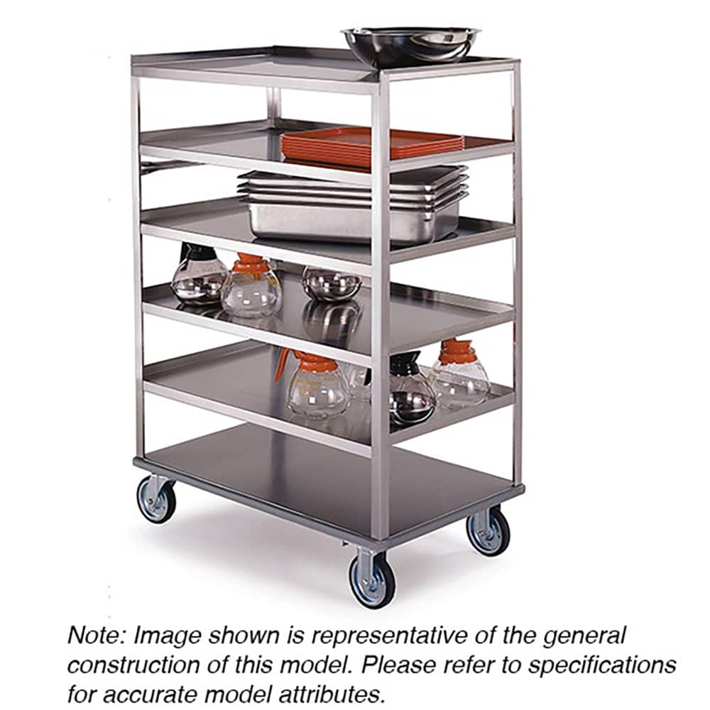 Lakeside - Carts; Type: Utility Cart ; Load Capacity (Lb.): 500.000 ; Number of Slots: 0 ; Number of Shelves: 6 ; Width (Inch): 22-1/4 ; Length (Inch): 51-3/8 - Exact Tool & Supply