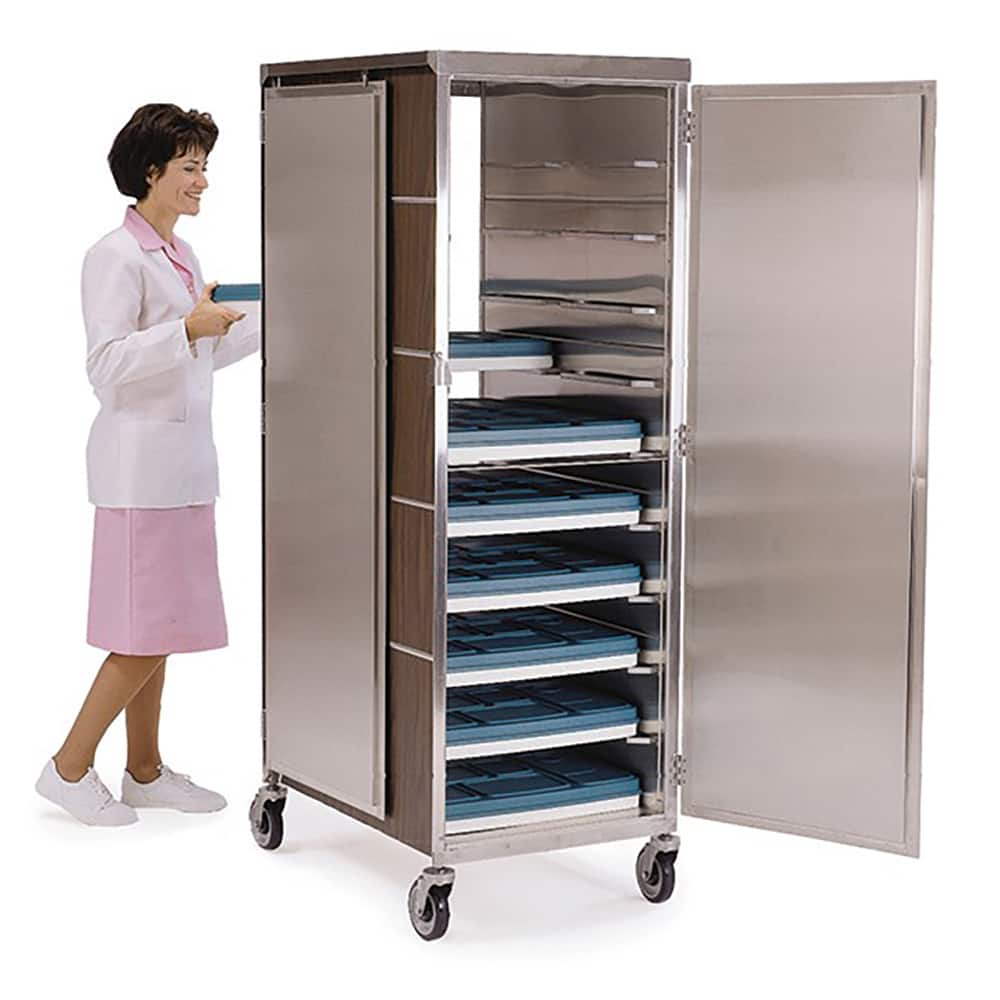 Lakeside - Carts; Type: Tray Delivery Cart ; Load Capacity (Lb.): 250.000 ; Number of Slots: 8 ; Number of Shelves: 0 ; Width (Inch): 23-3/4 ; Length (Inch): 33-1/4 - Exact Tool & Supply