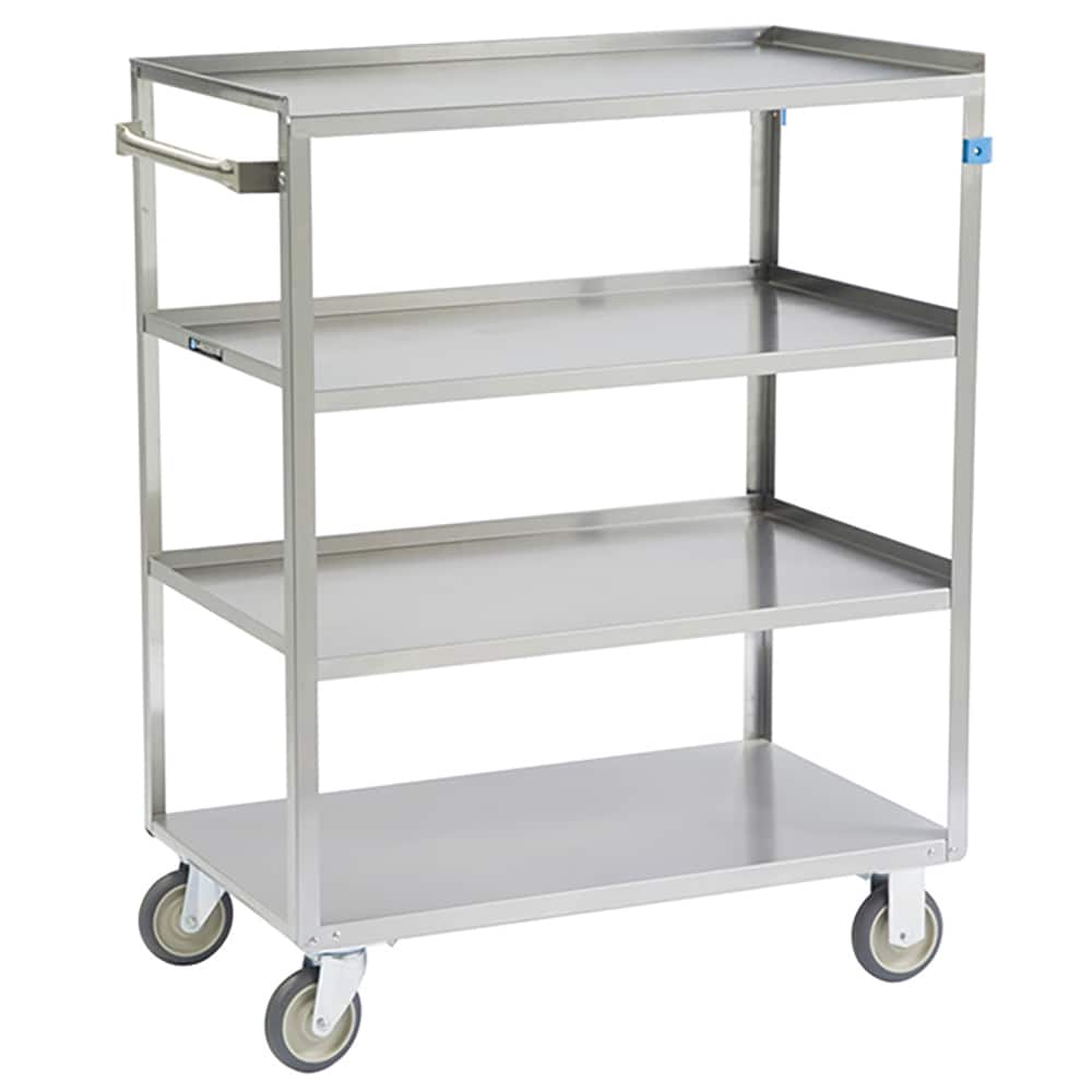 Lakeside - Carts; Type: Linen Cart ; Load Capacity (Lb.): 400.000 ; Number of Slots: 0 ; Number of Shelves: 4 ; Width (Inch): 22-1/4 ; Length (Inch): 36-3/8 - Exact Tool & Supply