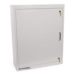 Lakeside - Medicine Cabinets; Mounting Style: Wall Mounted ; Material: Powder Coated Steel ; Height (Inch): 30 ; Width (Inch): 10 ; Depth (Inch): 24 ; Number of Shelves: 3 - Exact Tool & Supply