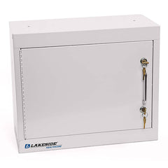 Lakeside - Medicine Cabinets; Mounting Style: Wall Mounted ; Material: Powder Coated Steel ; Height (Inch): 15 ; Width (Inch): 8 ; Depth (Inch): 18 ; Number of Shelves: 1 - Exact Tool & Supply