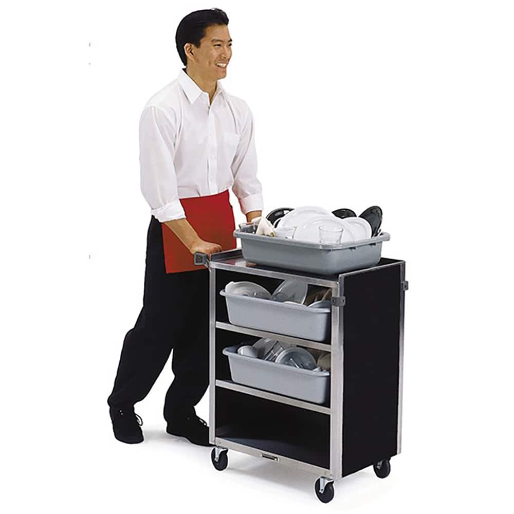 Lakeside - Carts; Type: Utility Cart ; Load Capacity (Lb.): 300.000 ; Number of Slots: 0 ; Number of Shelves: 4 ; Width (Inch): 16-1/2 ; Length (Inch): 27-3/4 - Exact Tool & Supply