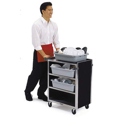 Lakeside - Carts; Type: Utility Cart ; Load Capacity (Lb.): 300.000 ; Number of Slots: 0 ; Number of Shelves: 4 ; Width (Inch): 16-1/2 ; Length (Inch): 27-3/4 - Exact Tool & Supply